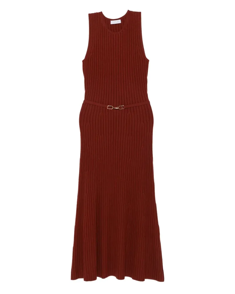 Gabriela Hearst Geripptes Strickkleid - Braun Braun