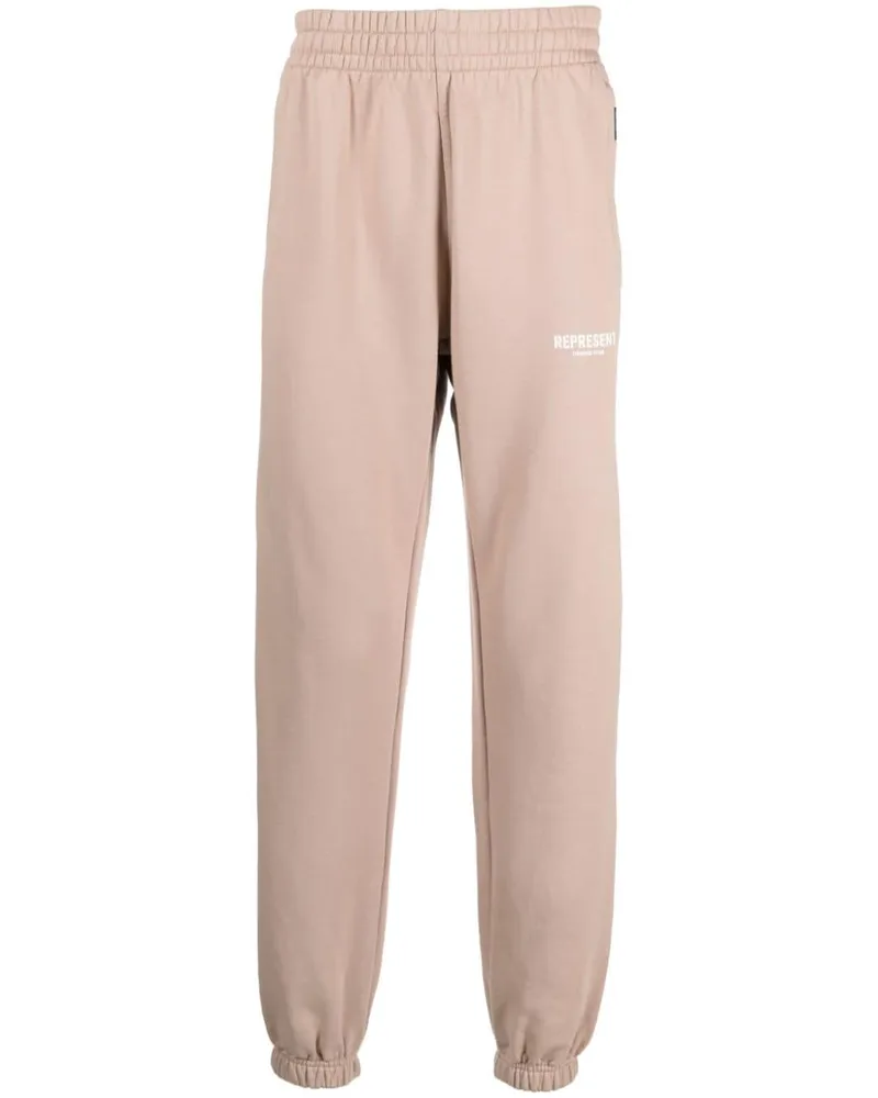 REPRESENT Jogginghose mit Logo-Print - Braun Braun