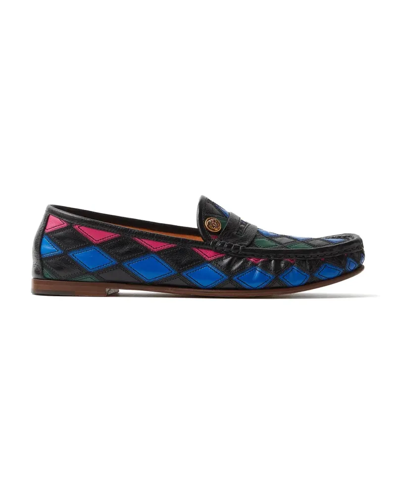 Versace Guanto Loafer im Patchwork-Look - Schwarz Schwarz