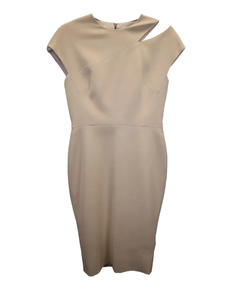 Victoria Beckham cut-out shoulder dress - Nude Nude