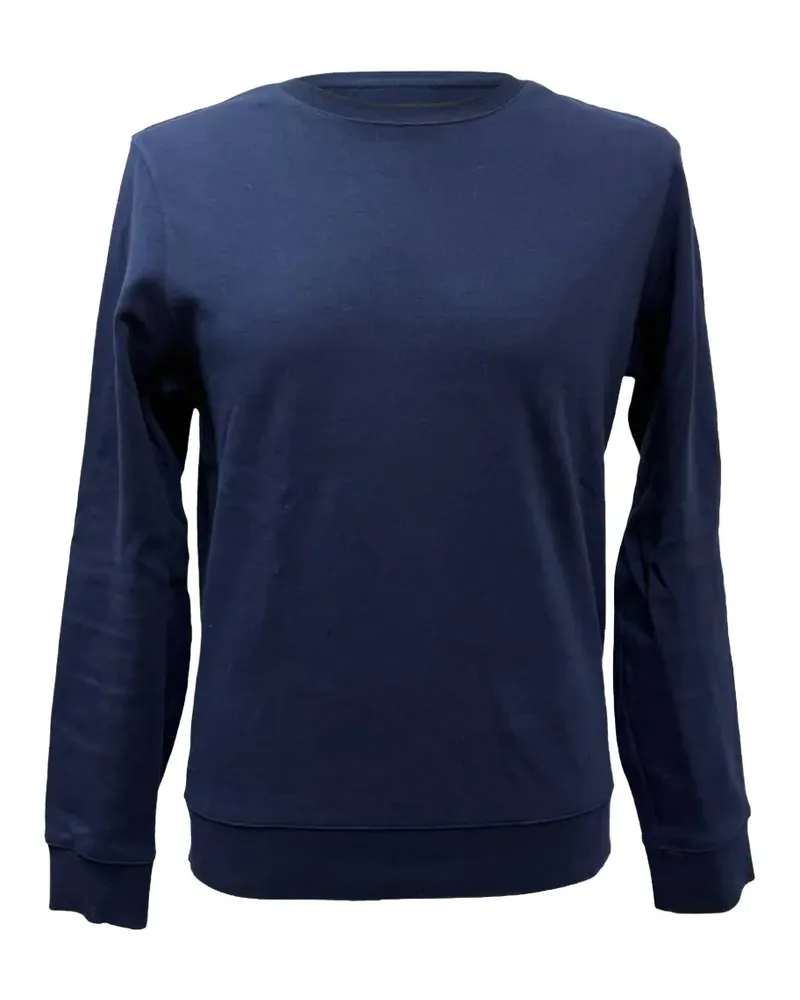 A.P.C. leather-patch sweater - Blau Blau