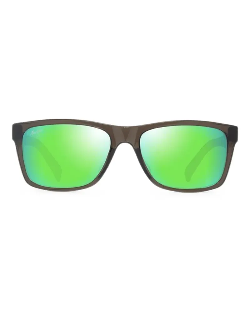 Maui Jim Kōwelo Sonnenbrille mit eckigem Gestell - Grau Grau