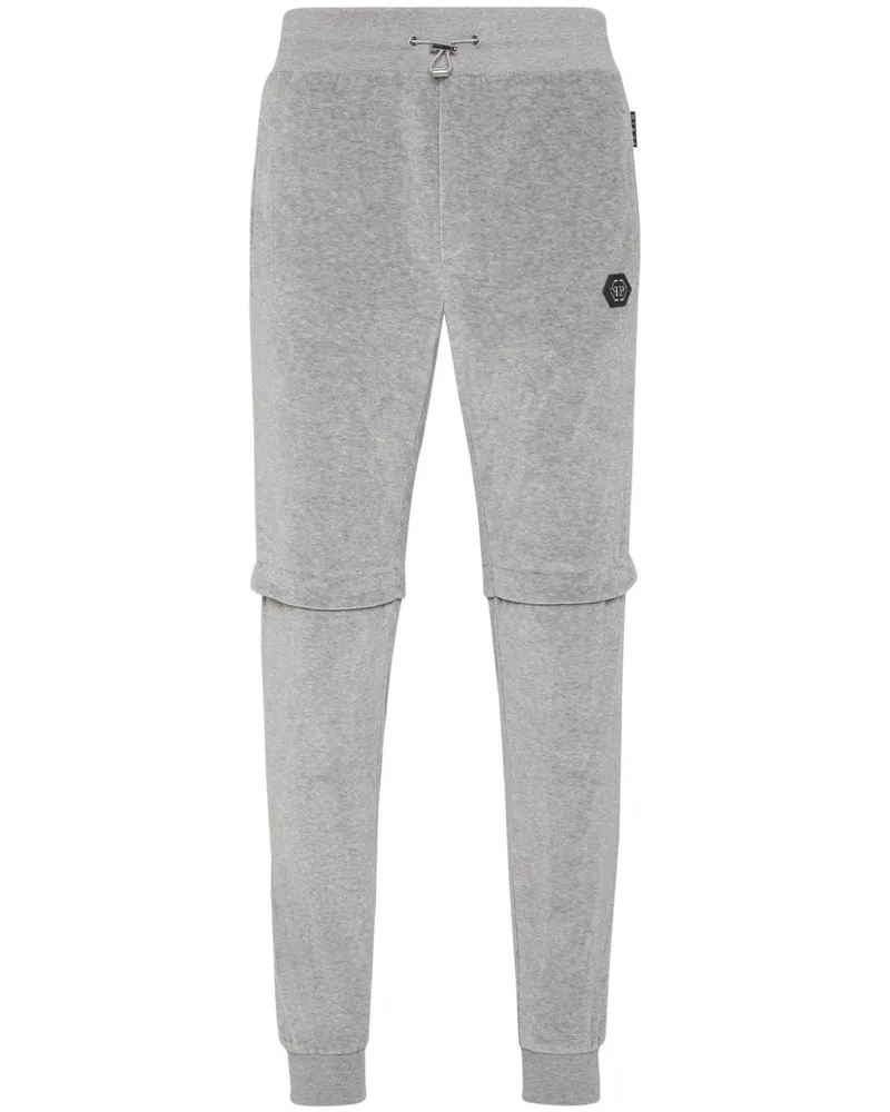 Philipp Plein Jogginghose mit Knopfdetail - Grau Grau