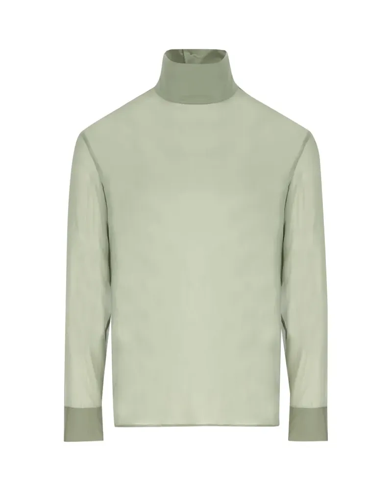Gucci buttoned stand-collar stretch shirt - Grün Grün