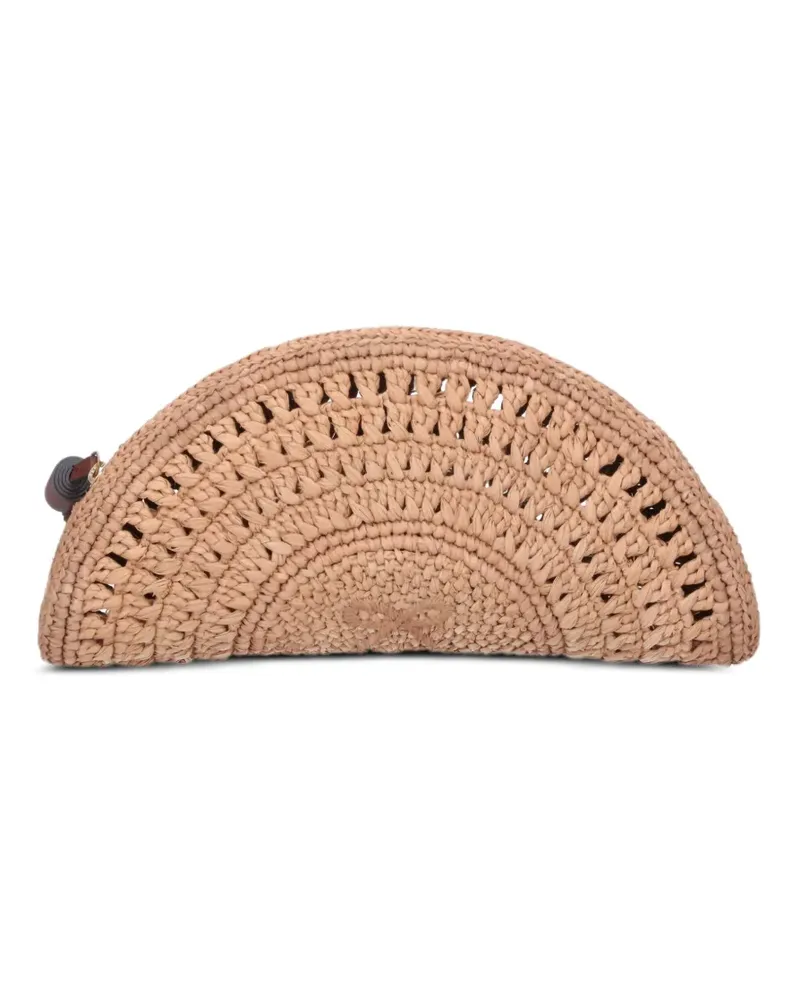 Anya Hindmarch Mittelgroße Clutch mit Quasten - Nude Nude