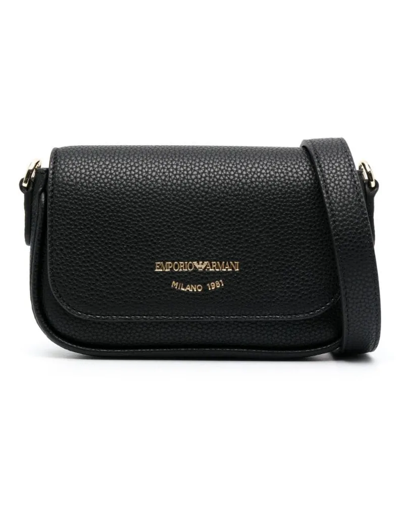Emporio Armani Umhängetasche mit Logo - Schwarz Schwarz