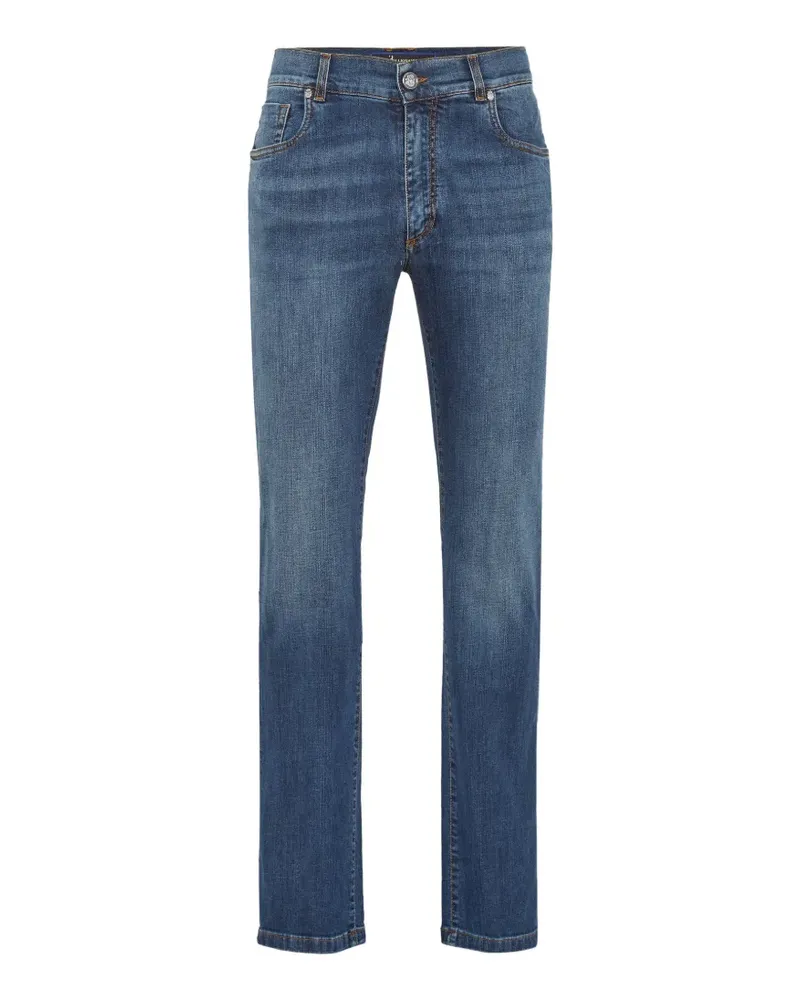 Billionaire crest five-pocket jeans - Blau Blau