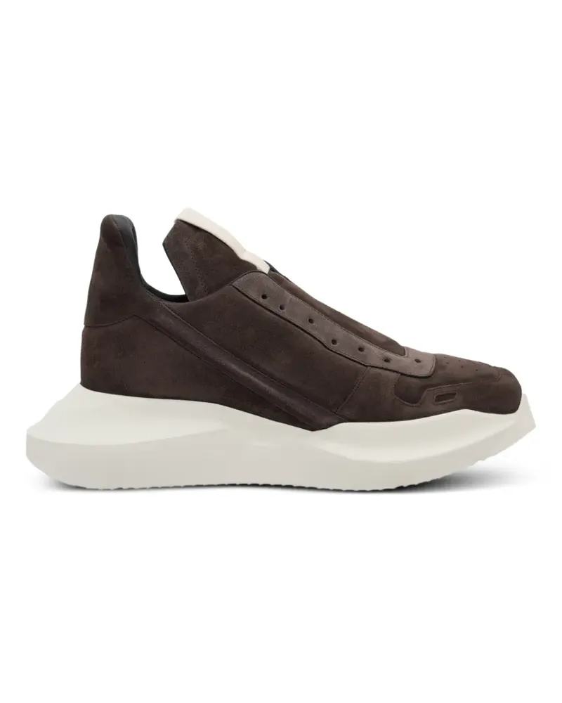 Rick Owens Geth Runner Slip-On-Sneakers aus Wildleder - Braun Braun