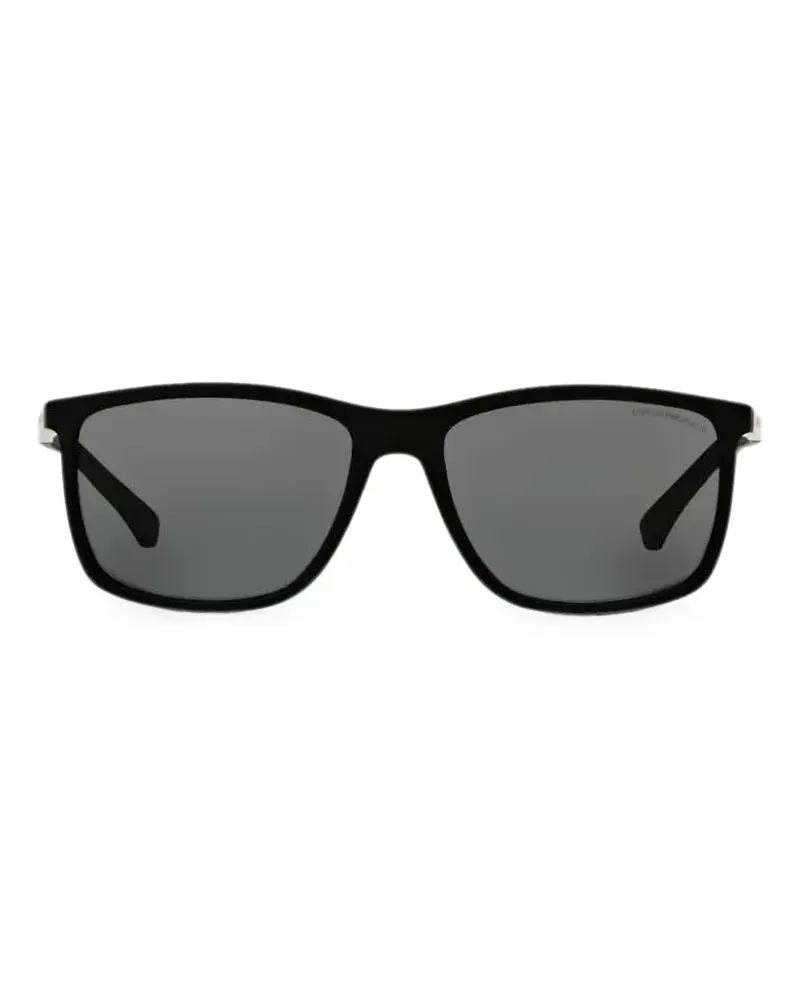 Emporio Armani square-frame sunglasses - Schwarz Schwarz