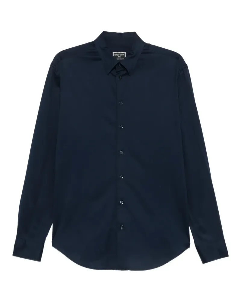 Giorgio Armani Icon long-sleeve shirt - Blau Blau