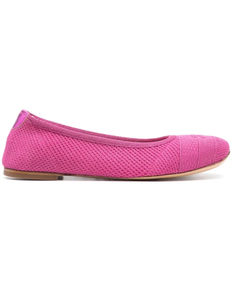 Casadei Gestrickte Ballerinas - Rosa Rosa