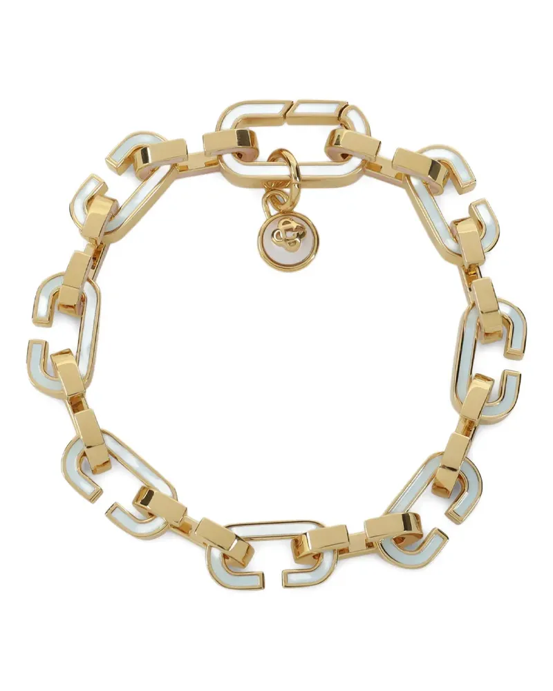 Casablanca Paris chain charm brass bracelet - Gold Gold
