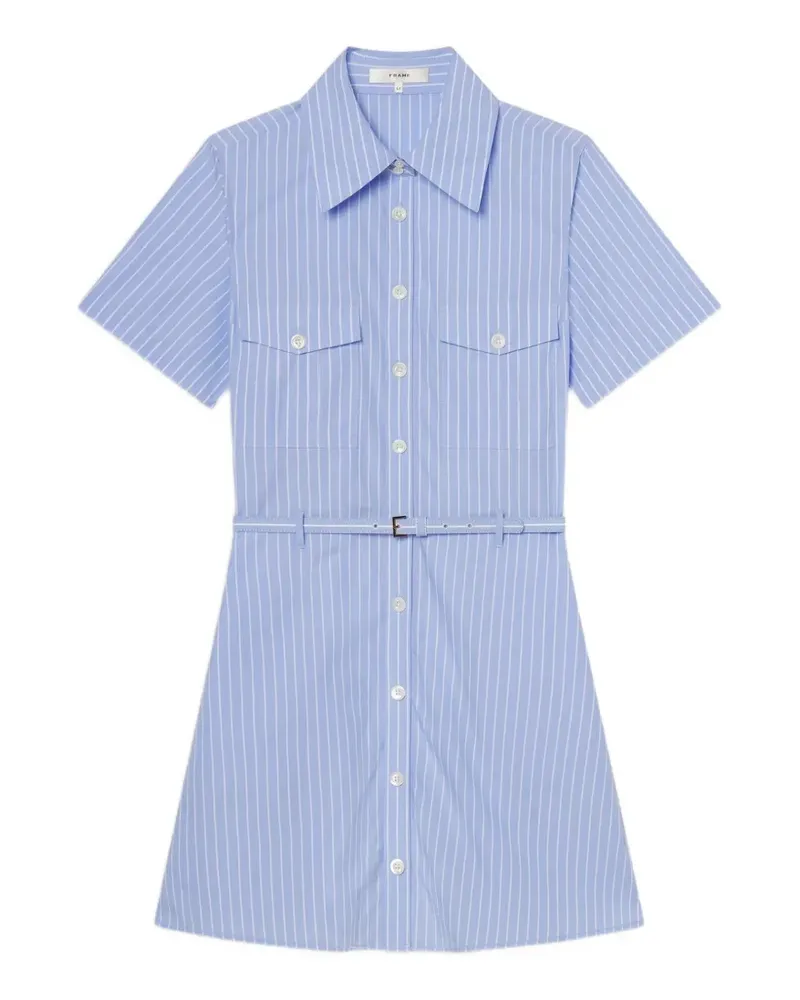 Frame Denim Gestreiftes Minikleid - Blau Blau