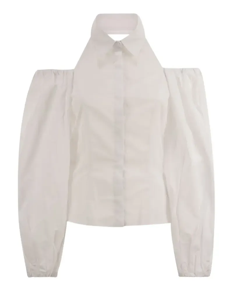 MVP Wardrobe balloon-sleeve shirt - Weiß Weiß