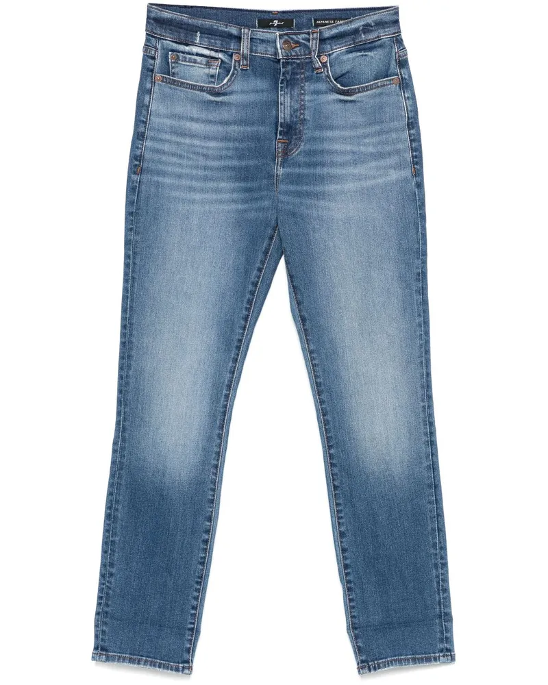 7 for all mankind Jeans mit Logo-Patch - Blau Blau