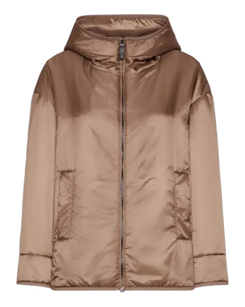 Max Mara hooded quilted jacket - Braun Braun