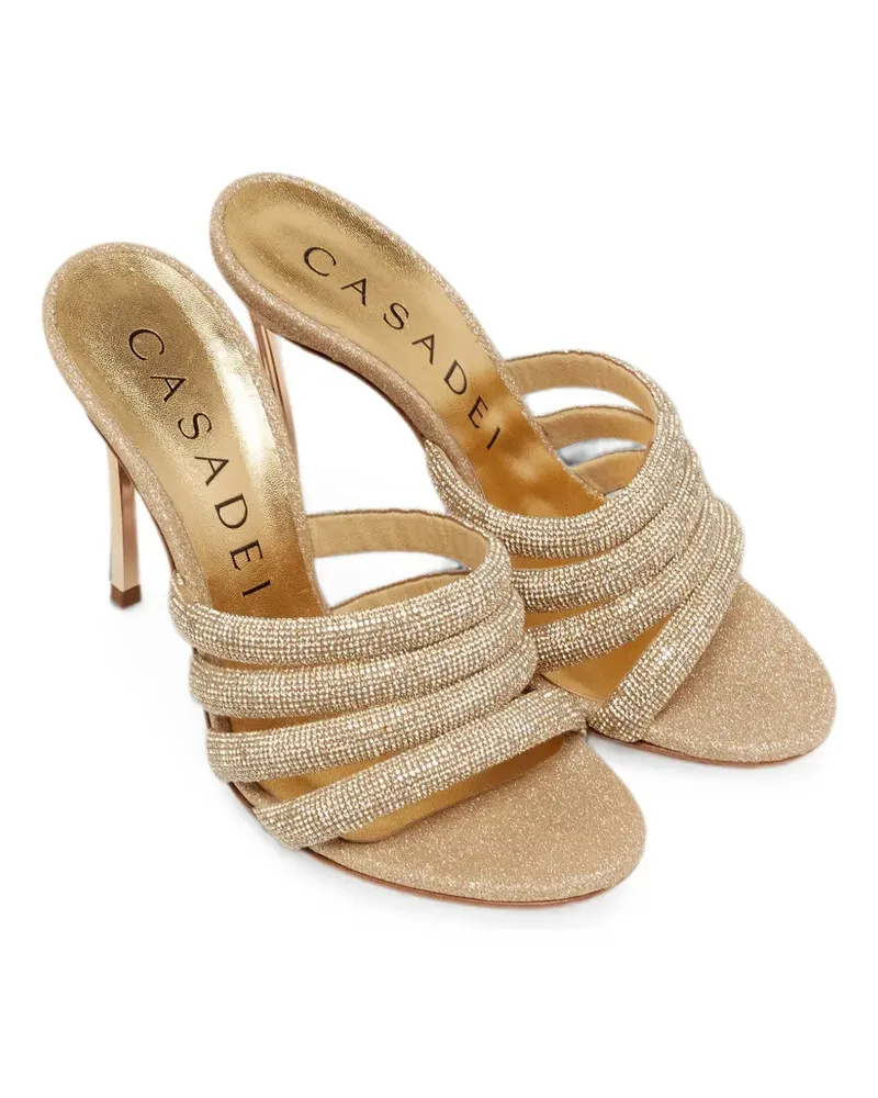 Casadei Blade Sandalen im Glitter-Look - Gold Gold