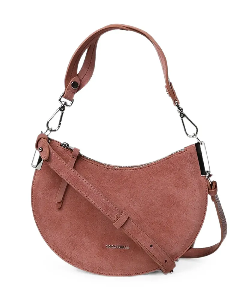 Coccinelle Schultertasche aus Wildleder - Rosa Rosa