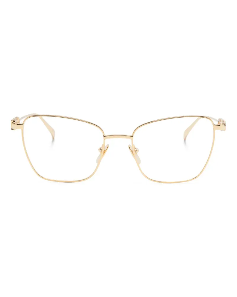 Gucci Brille mit eckigem Gestell - Gold Gold