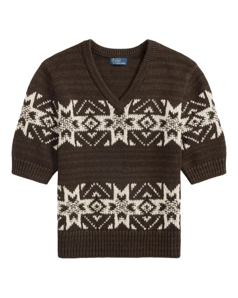 Ralph Lauren Pullover mit Fairisle-Muster - Braun Braun