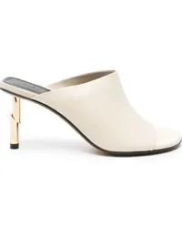 Lanvin Sequence Mules 75mm Nude