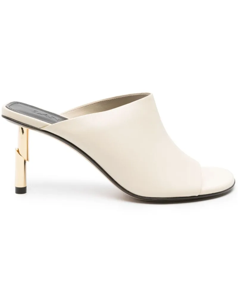Lanvin Sequence Mules 75mm - Nude Nude