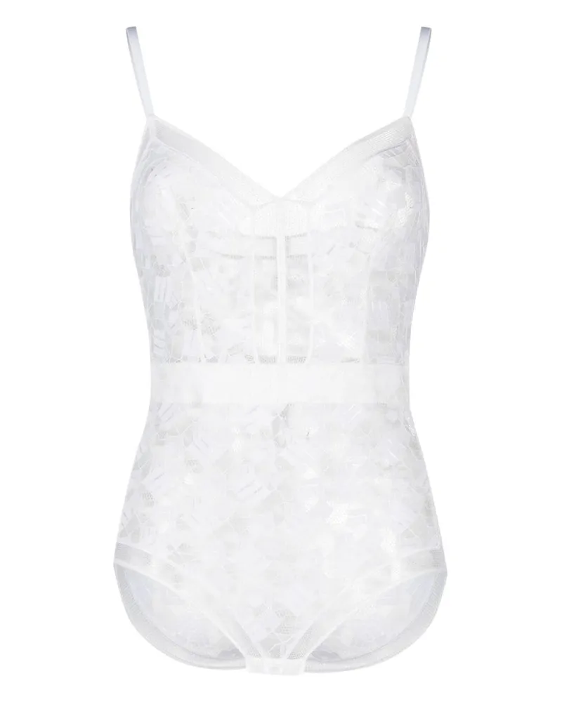 Eres Flocon Spitzenbody - Weiß Weiß