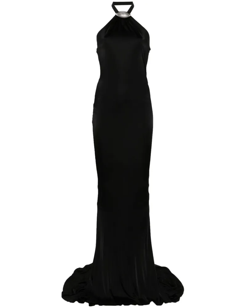 Giuseppe di Morabito Midikleid mit Brosche - Schwarz Schwarz