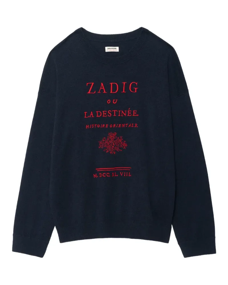 Zadig & Voltaire Marko crew neck jumper - Blau Blau