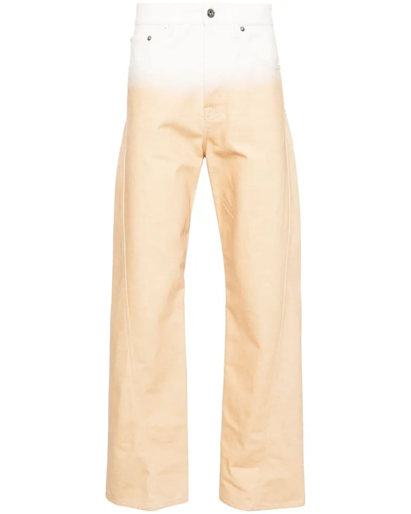 Lanvin Halbhohe Straight-Leg-Jeans - Orange Orange