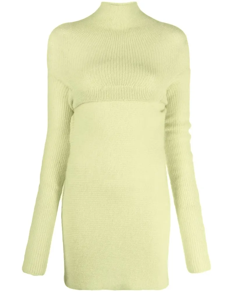 Philosophy Di Lorenzo Serafini Strickkleid im Layering-Look - Gelb Gelb