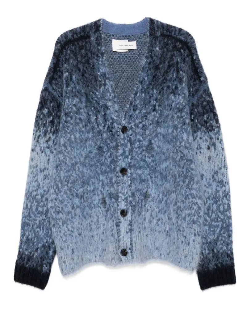 Feng Chen Wang Cardigan mit Farbverlauf - Blau Blau