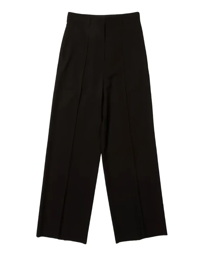 Valentino Garavani crepe couture wide-leg trousers - Schwarz Schwarz