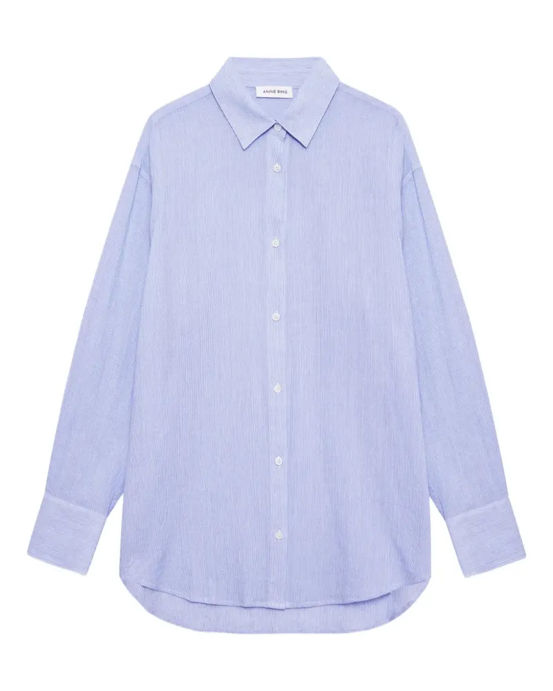 Anine Bing Gestreiftes Plaza Hemd - Blau Blau