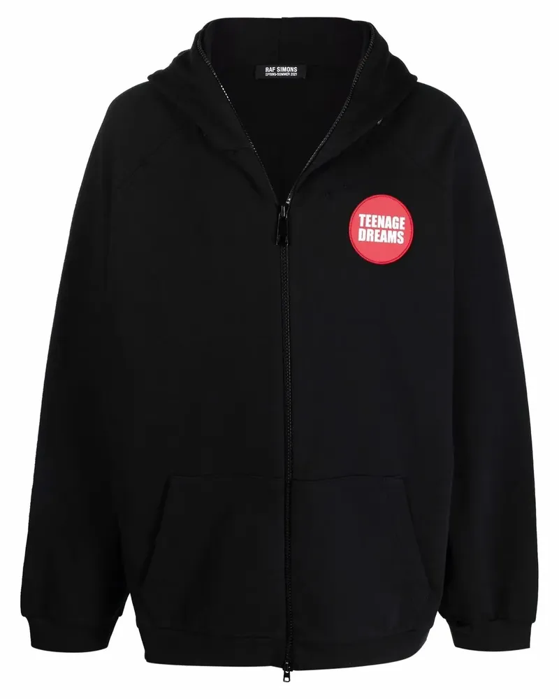 Raf Simons Teenage Dreams Hoodie - Schwarz Schwarz