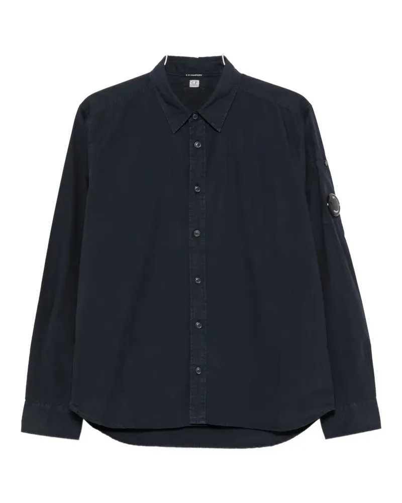 C.P. Company Lens-detail button-up shirt - Blau Blau