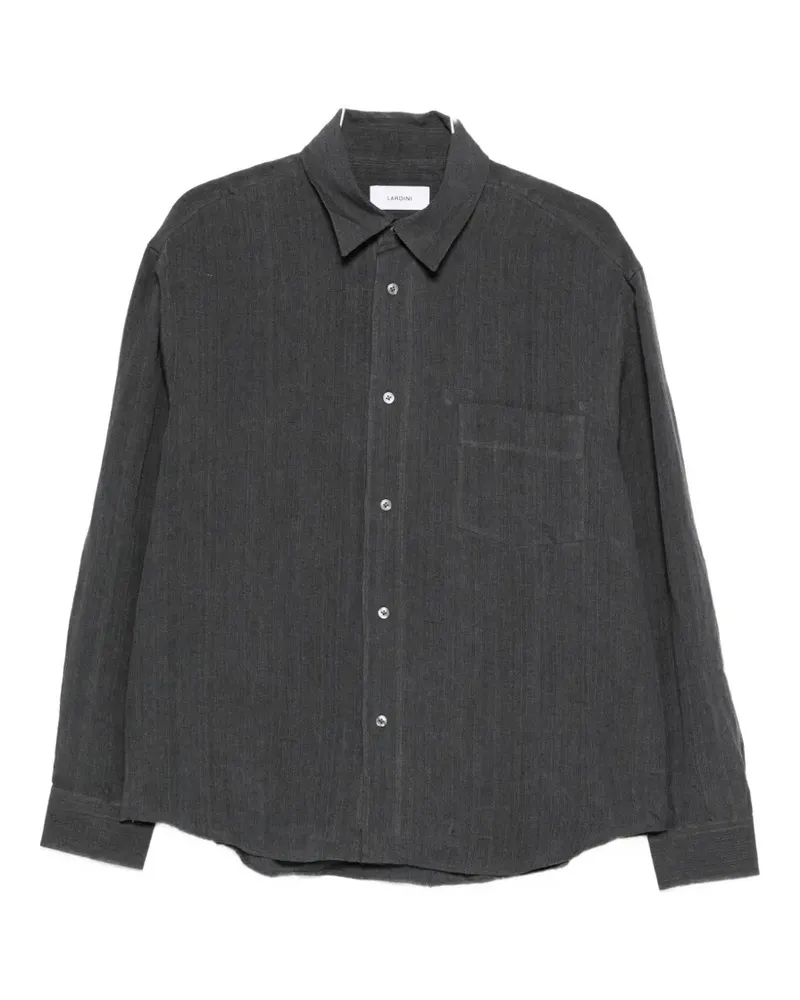 LARDINI chest-pocket buttoned shirt - Grau Grau