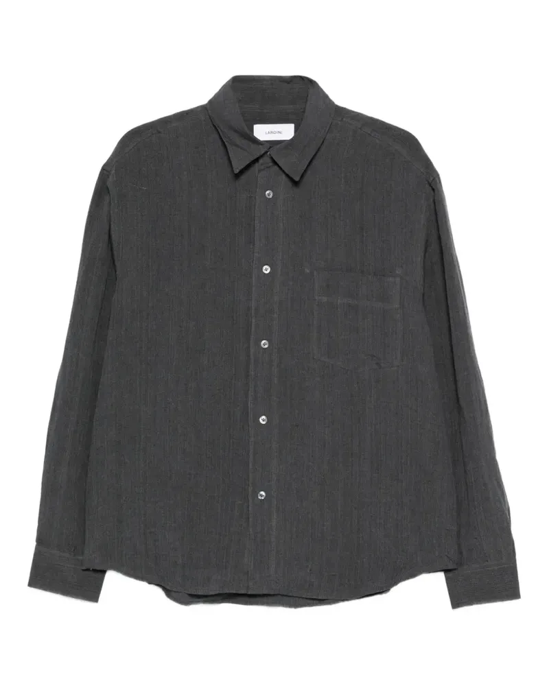 LARDINI chest-pocket buttoned shirt - Grau Grau