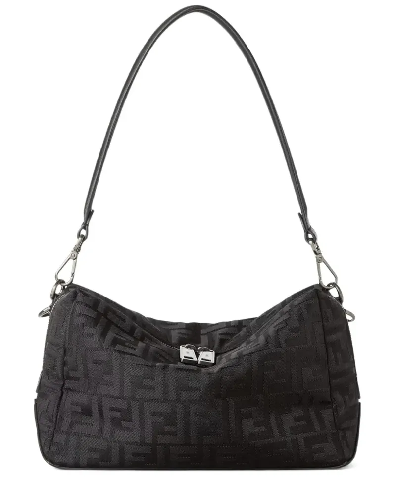 Fendi Mittelgroße Lui Schultertasche - Schwarz Schwarz