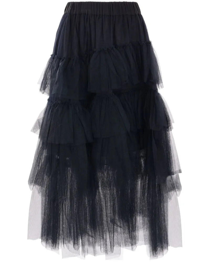 Simone Rocha Midirock aus Tüll - Schwarz Schwarz
