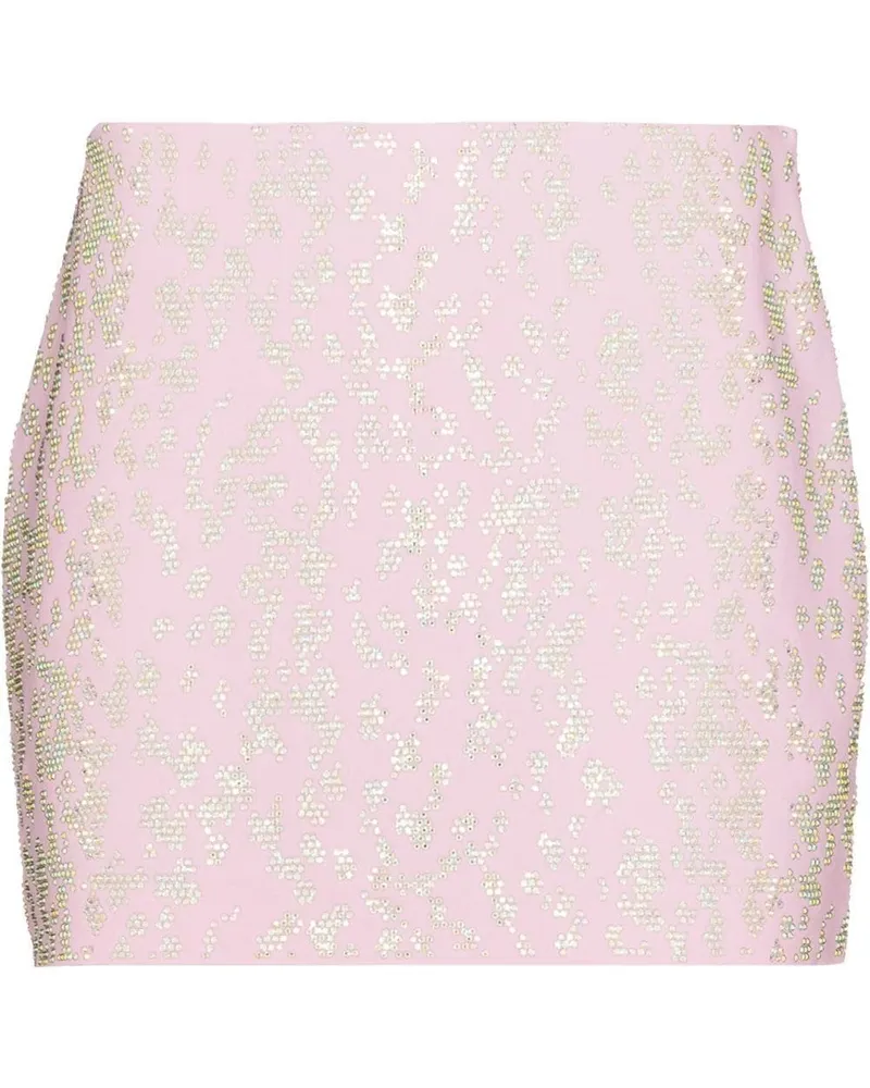 Blumarine Minirock mit Pailletten Rosa