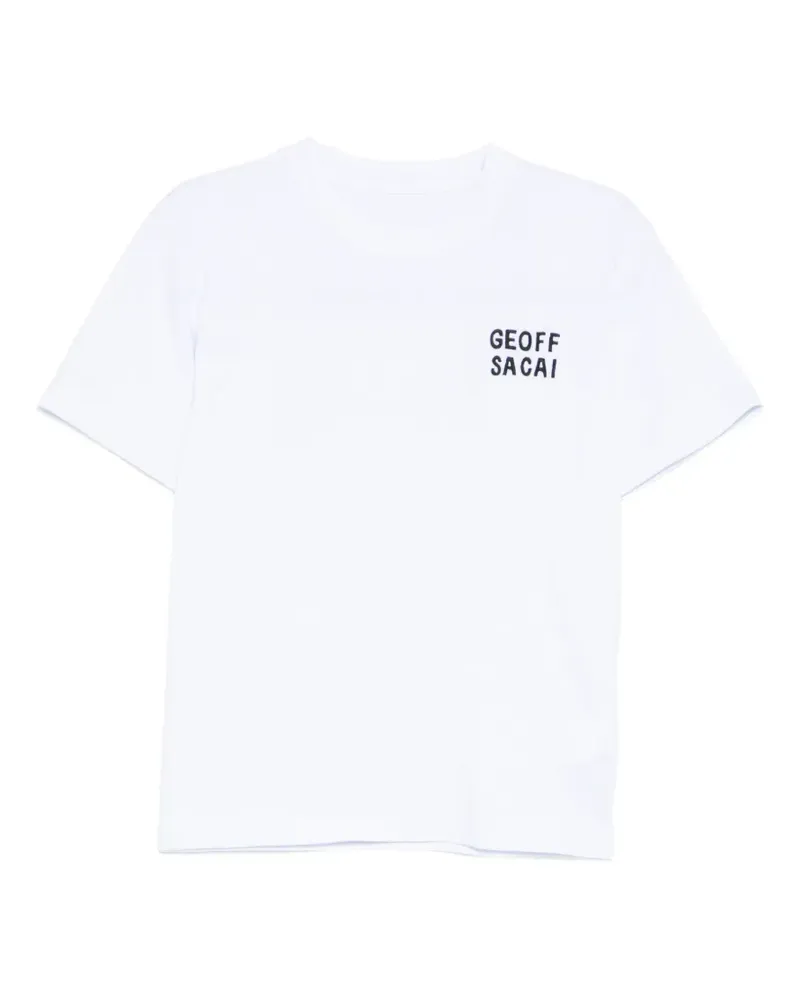 Sacai graphic print T-shirt - Weiß Weiß