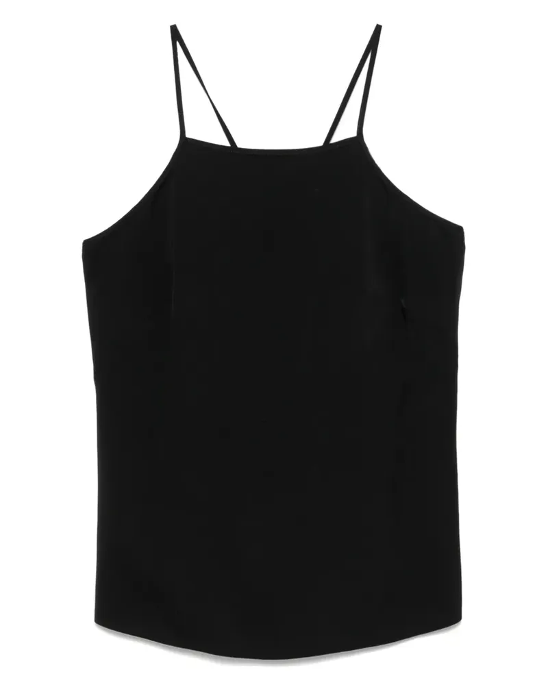 Twin-Set Top mit eckigem Ausschnitt - Schwarz Schwarz