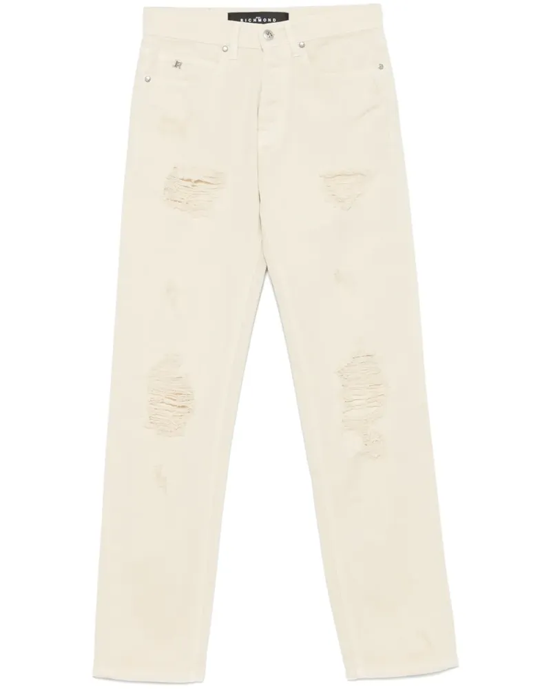 John Richmond Jeans in Distressed-Optik - Nude Nude