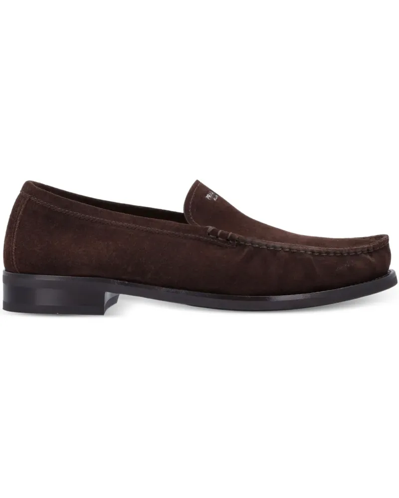 Prada Loafer aus Wildleder - F0003 DARK BROWN F0003