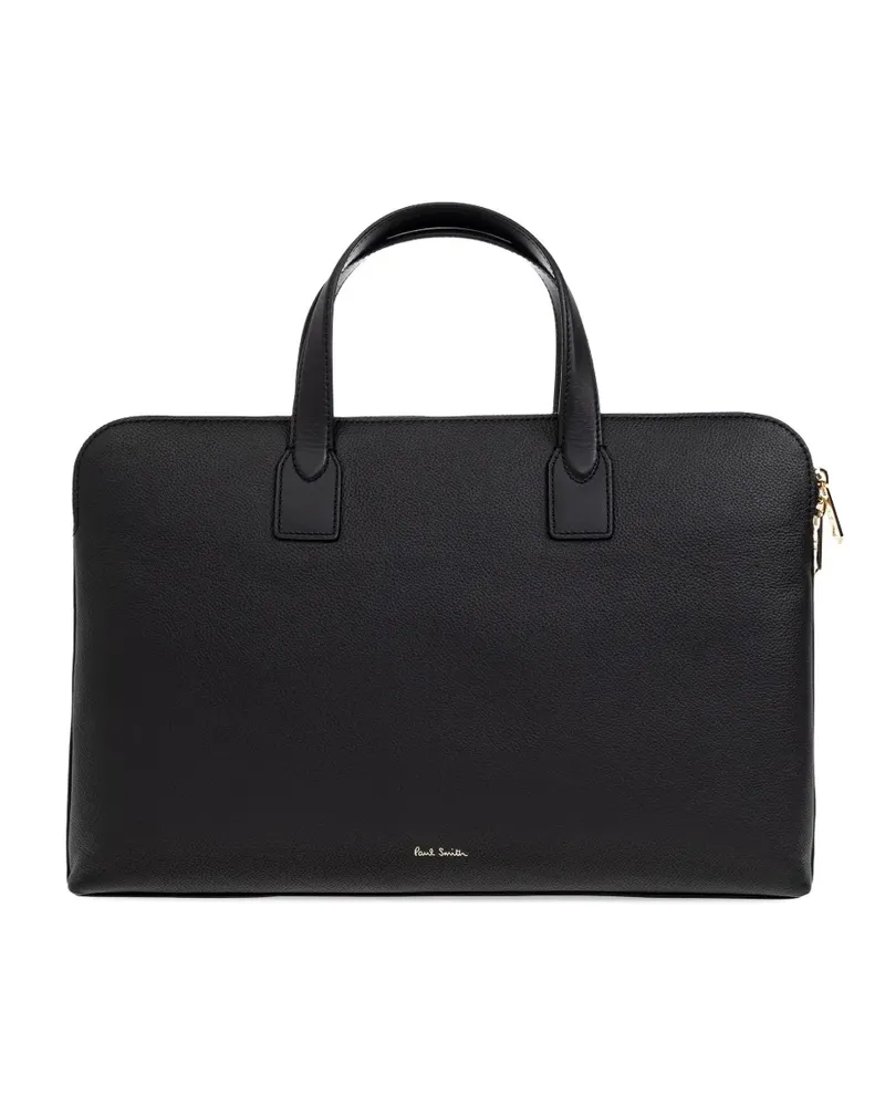 Paul Smith striped laptop bag - Schwarz Schwarz