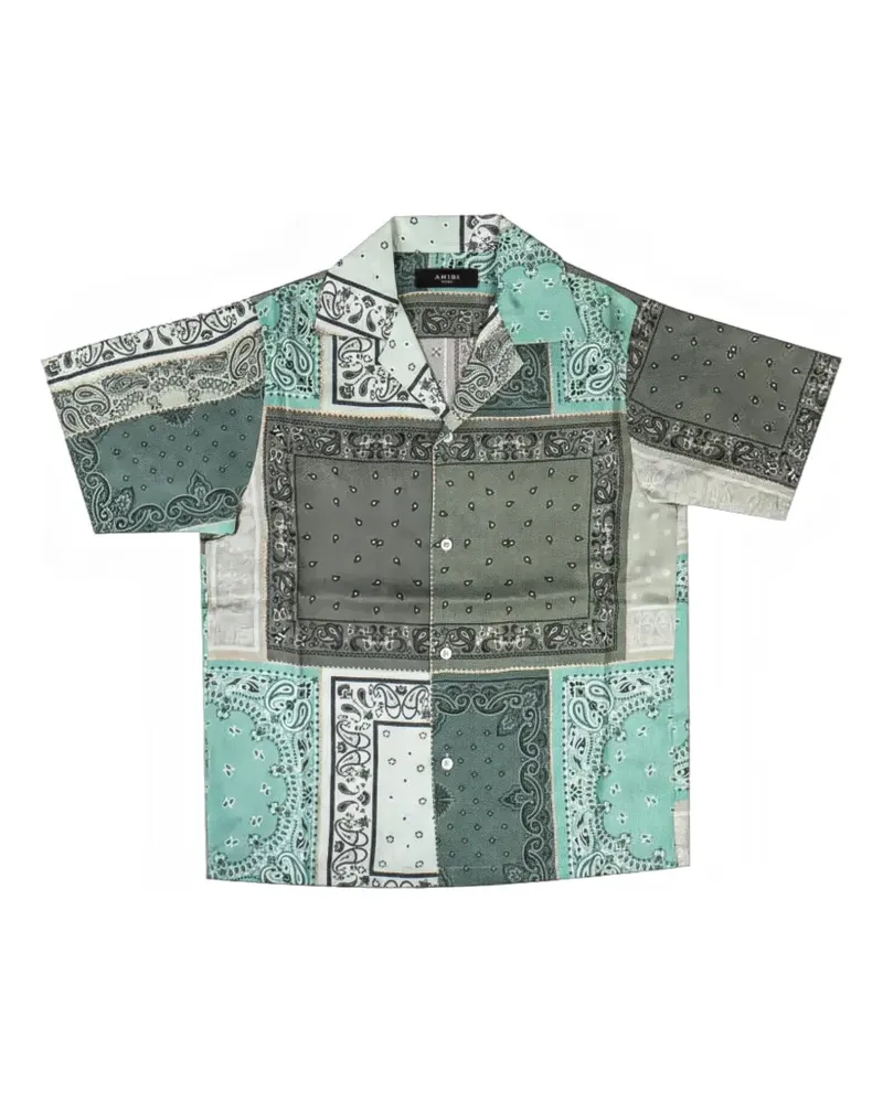 Amiri bandana-print silk shirt - Grün Grün