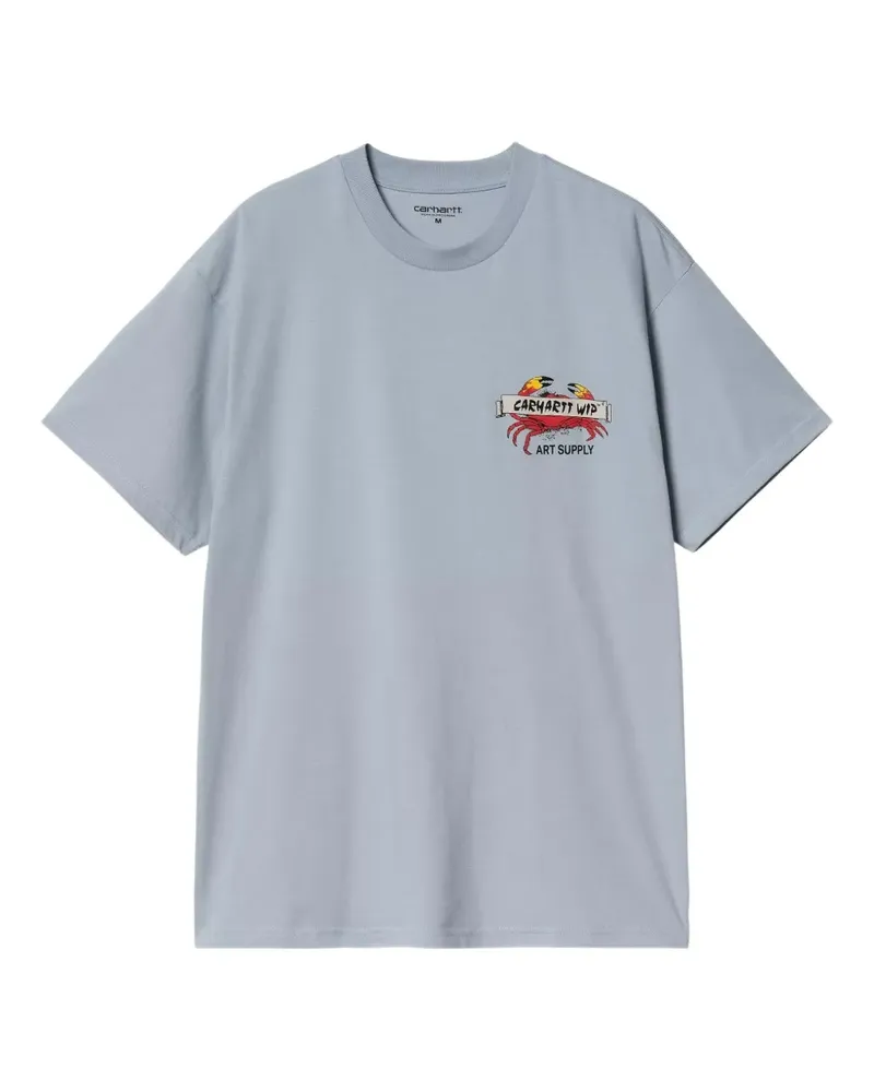 Carhartt WIP Crab Paint T-Shirt - Blau Blau
