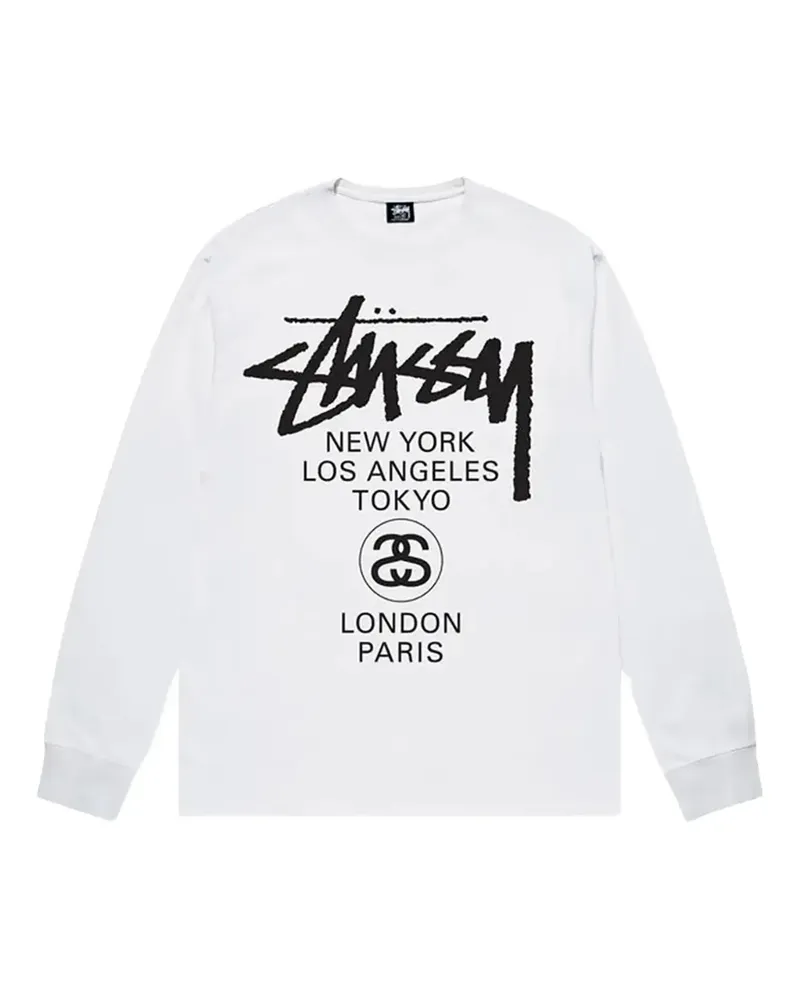 Stüssy World Tour T-Shirt - Weiß Weiß