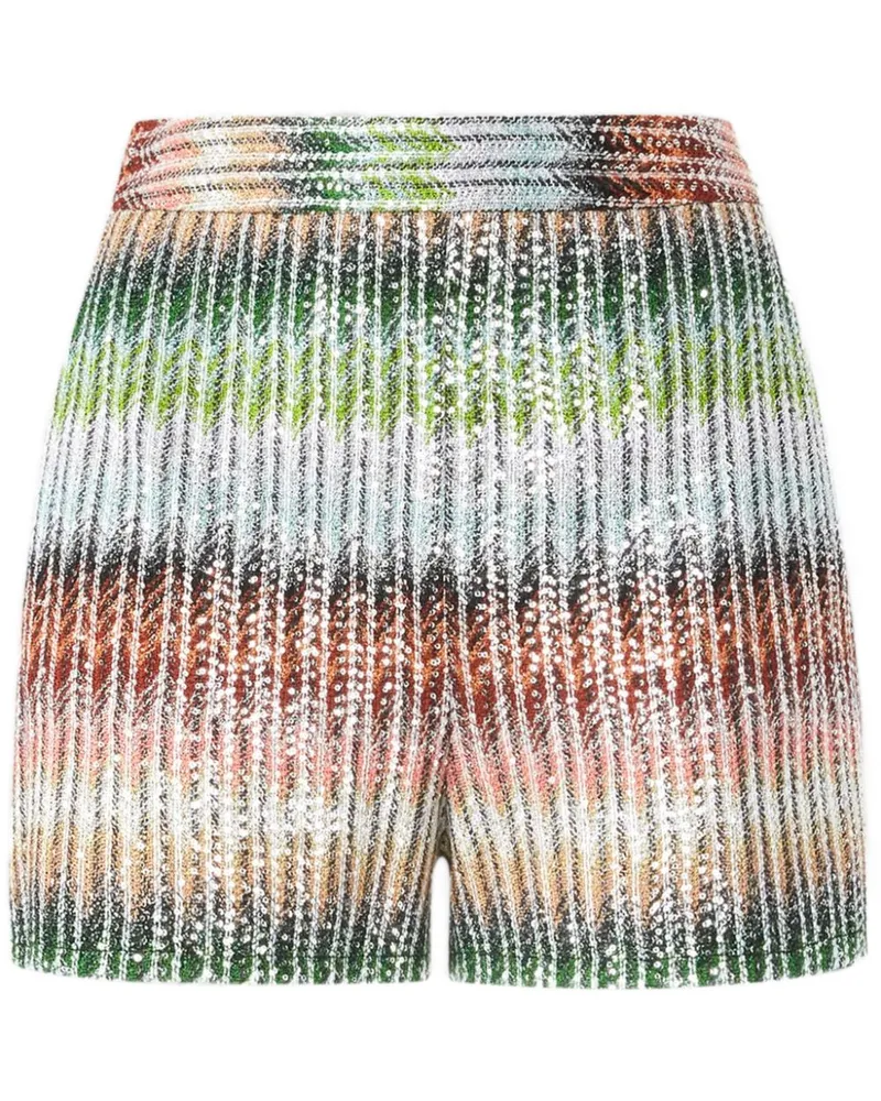 Missoni Gestreifte Shorts - Grün Grün